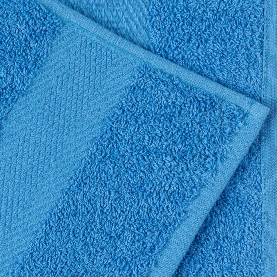 Набор полотенец махровых бордюр 440 г/м2, 50х90 ярко-голубой, 10шт Набор полотенец махровых бордюр 440 г/м2, 50х90 ярко-голубой, 10шт