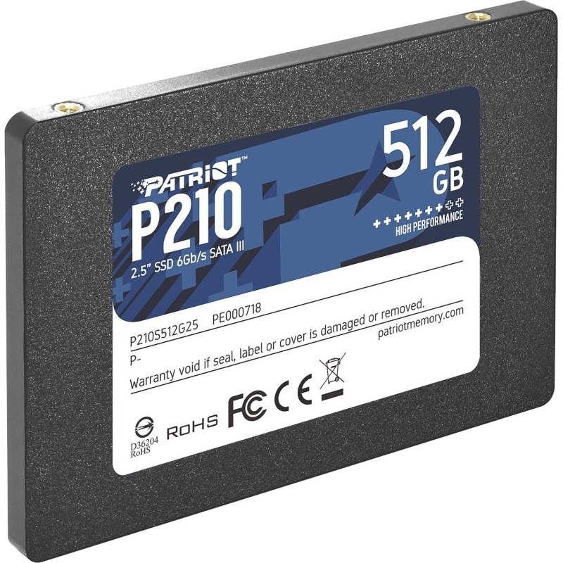 SSD накопитель Patriot Memory P210 2.5 512GB SATA (P210S512G25)