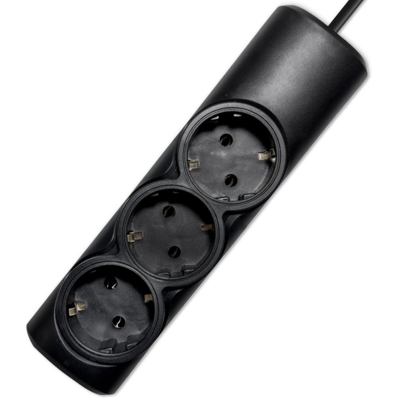Удлинитель PROGIX PG313 3р/2м/2,2кВт/10А заземление, черный, ПВС 3х0.75