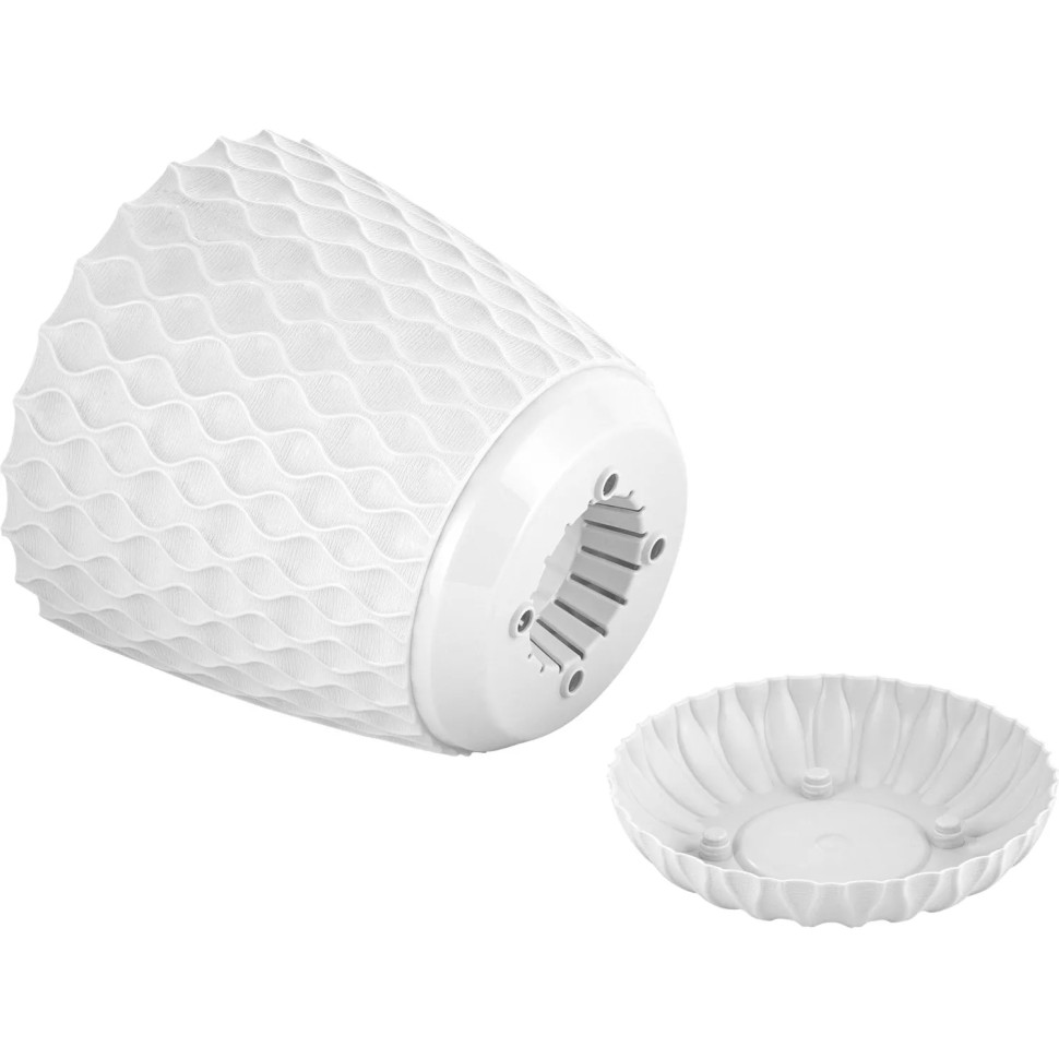 Горшок д/цветов Wave 10л, D270мм, белоснежный жасмин IG650410048