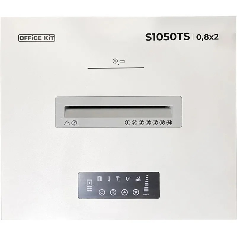Шредер (уничтожитель) Office Kit S1050TS 0,8x2, P-7 ур.секр, 7 лист, 105л