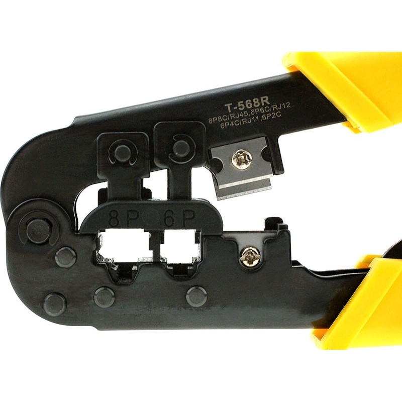 Инструмент Cablexpert T-568R, обжимной с фикс(8p8c,6p6c,6p4c,6p2c)(T-568R)