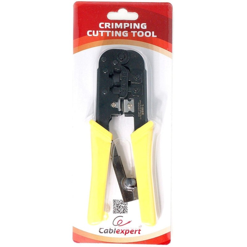 Инструмент Cablexpert T-568R, обжимной с фикс(8p8c,6p6c,6p4c,6p2c)(T-568R)