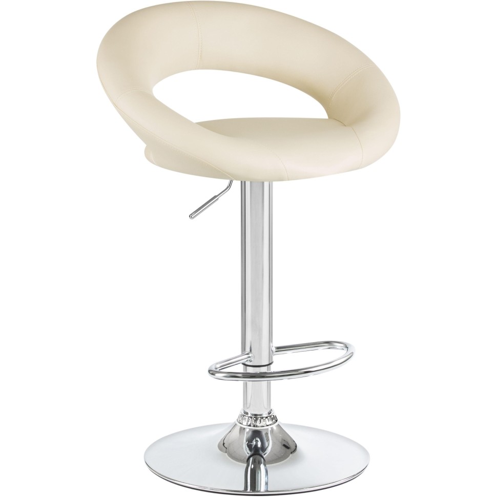 Стул барный LO_DOBRIN MIRA LM-5001-N кремовый/хром 2шт/уп