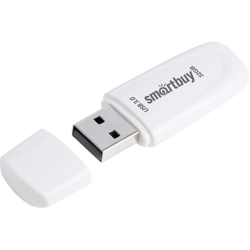 Флеш-память Smartbuy UFD 3.0/3.1 32GB Scout White (SB032GB3SCW)