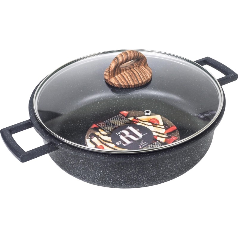 Жаровня 28см с крышкой Panairo ECO induction, индукция