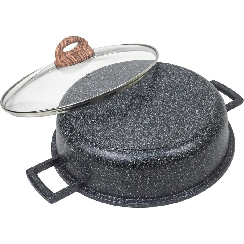 Жаровня 28см с крышкой Panairo ECO induction, индукция