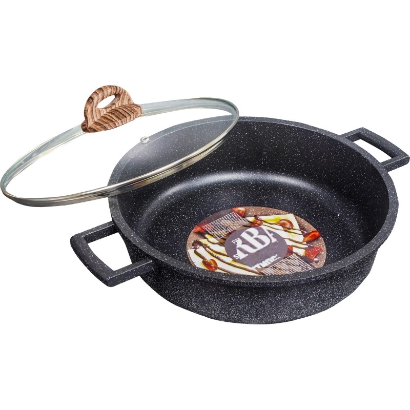 Жаровня 28см с крышкой Panairo ECO induction, индукция