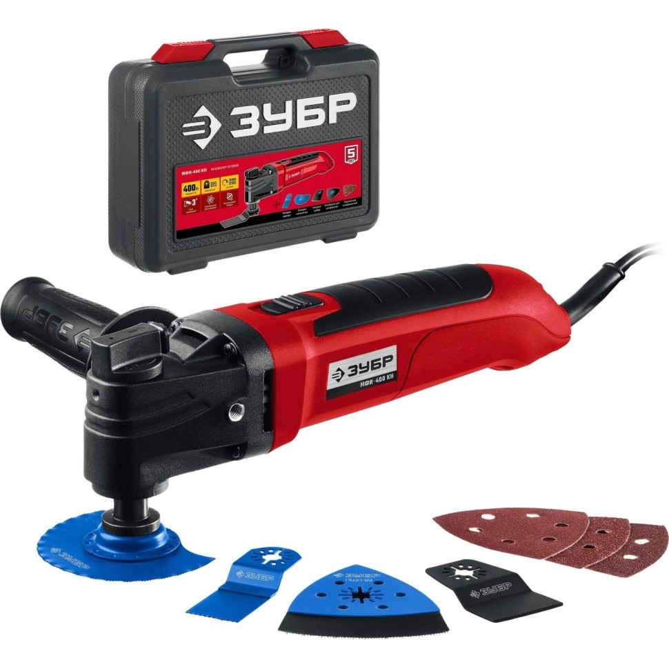 Многофункциональный инструмент реноватор ЗУБР OIS,400Вт,кейс,МФИ-400 КН Многофункциональный инструмент реноватор ЗУБР OIS,400Вт,кейс,МФИ-400 КН