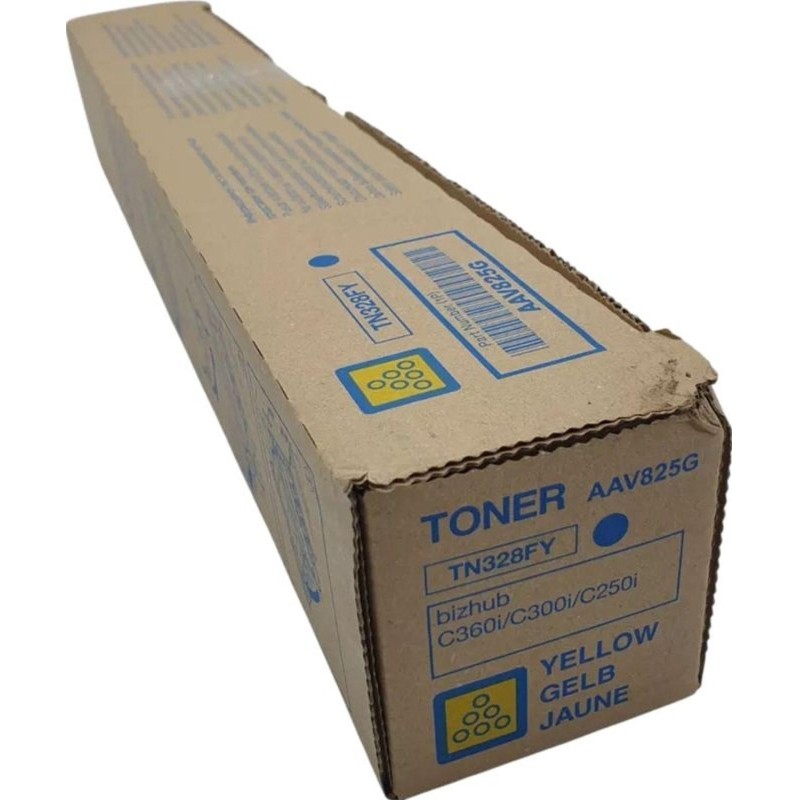 Опция Тонер Konica Minolta TN328FY / TN-328Y H желтый {14K} AAV825H/AAV825G