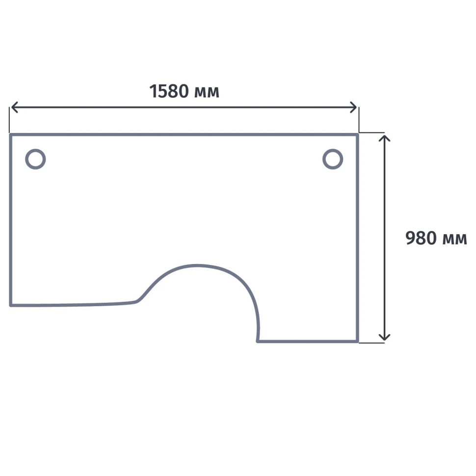Стол ONIX-П правый П на металлокаркасе O.MP-SA-1R аттик дуб/антрацит