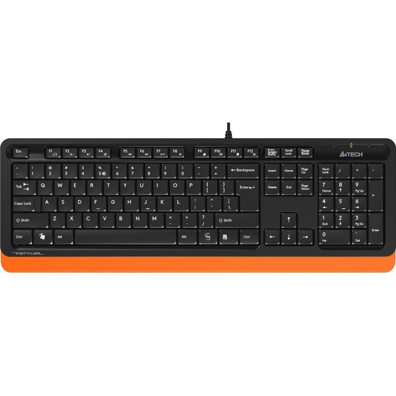 Клавиатура A4Tech Fstyler FK10 черный/оранжевый USB