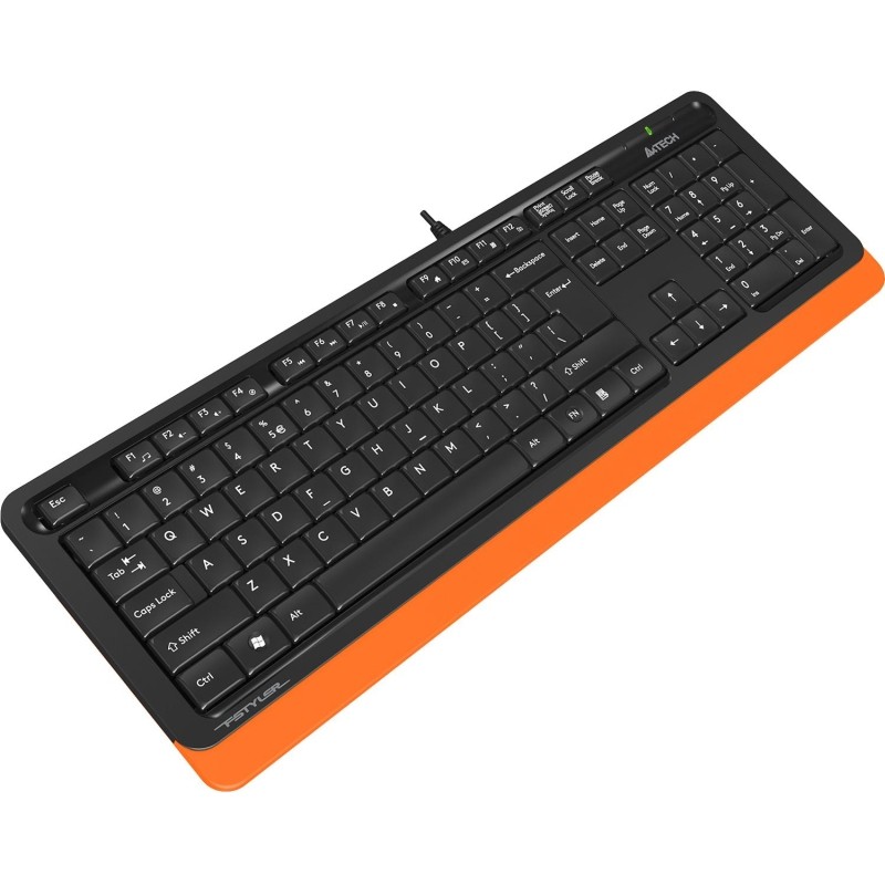 Клавиатура A4Tech Fstyler FK10 черный/оранжевый USB