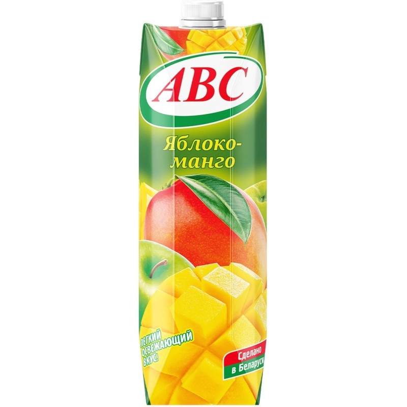 Нектар АВС Яблочно-манговый с мякотью призма, 1 л