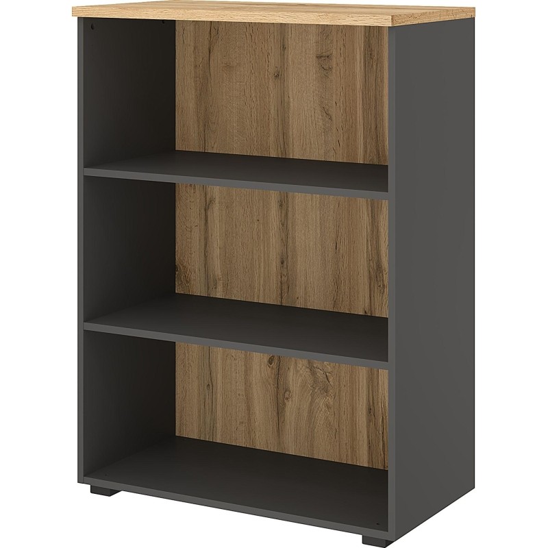 Стеллаж для документов низкий К-Loft 241H011 выс 1080 дуб натур./графит