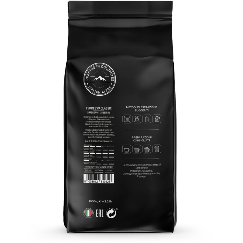 Кофе Italco Espresso Classic Эспрессо Классик, жареный в зернах, 1кг