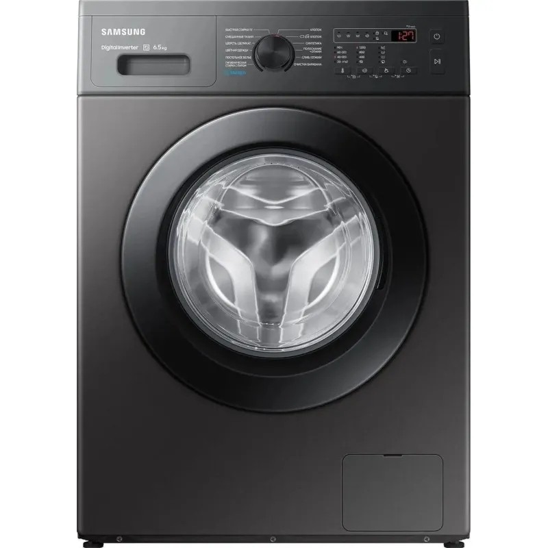 Стиральная машина Samsung WW65AG4S20CXLP кл:A фронт/до6.5кг/тем-сер/инверт