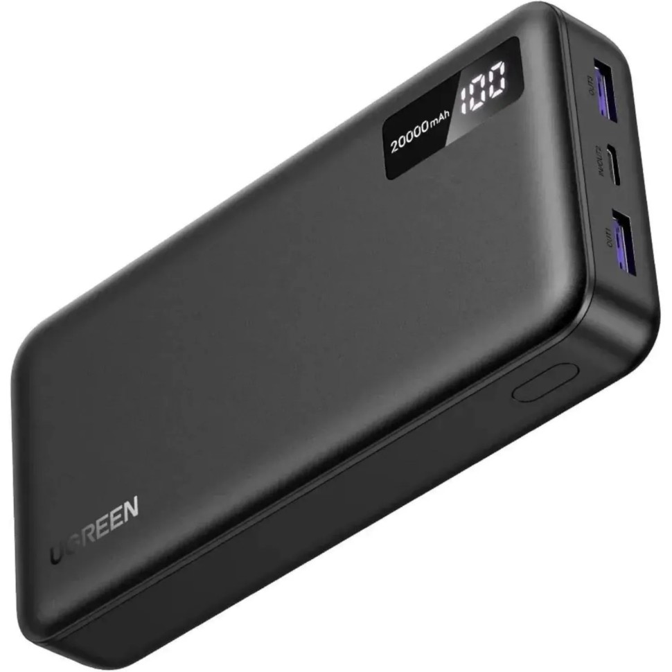 Внешний аккумулятор UGREEN PB312(25683)20000mAh 2-Way 2xUSB-A&USB-C 20W сер