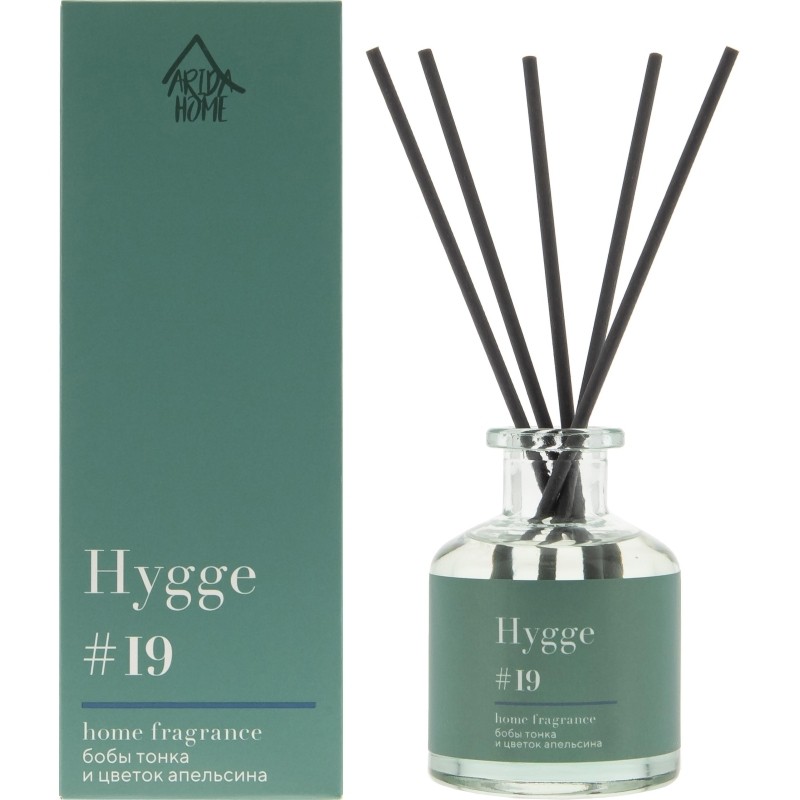 Аромадиффузор Hygge 19 Бобы тонка и цветок апельсина 50мл, АР 100-562
