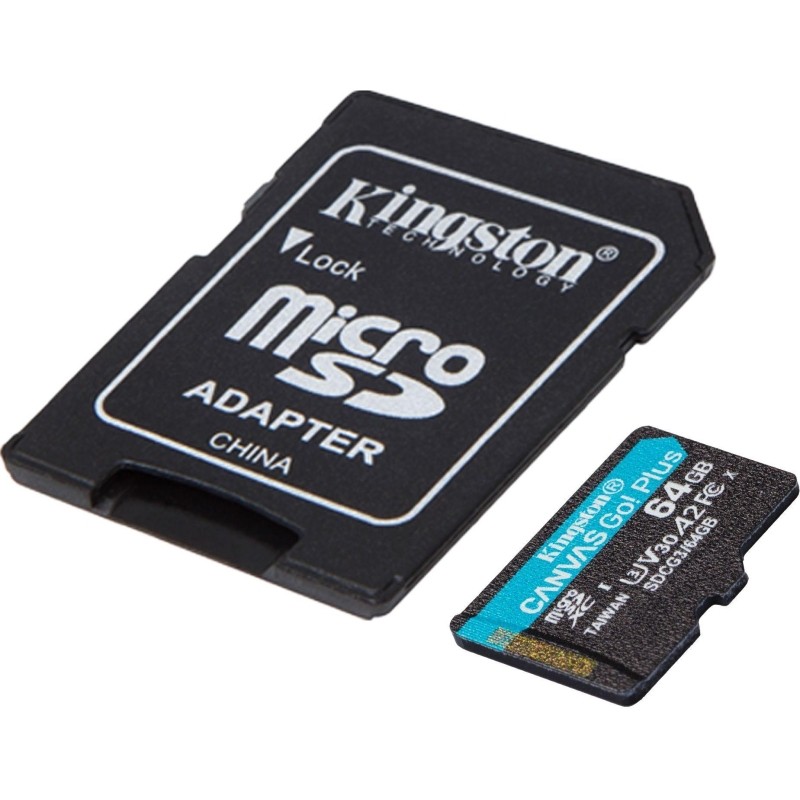 Карта памяти Kingston Canvas Go! Plus microSDXC UHS-I Cl10 +ад (SDCG3/64Gb)