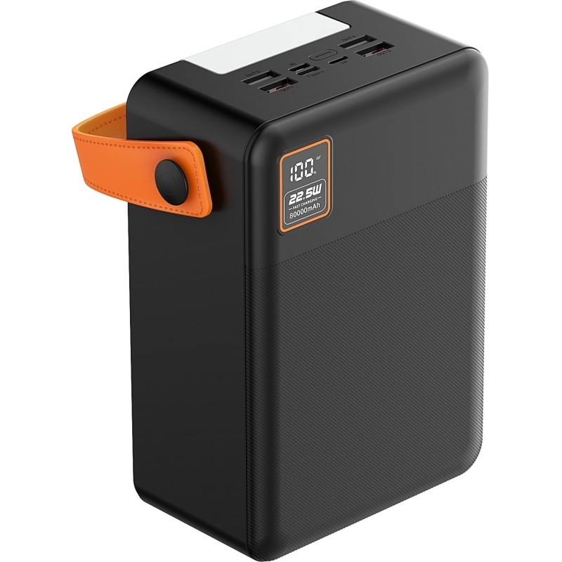 Внешний аккумулятор TFN 80000mAh Porta LCD PD 22.5W black