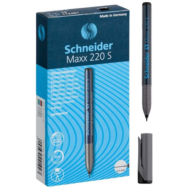 Маркер перманентный Schneider Maxx 220S 0,4 мм черный