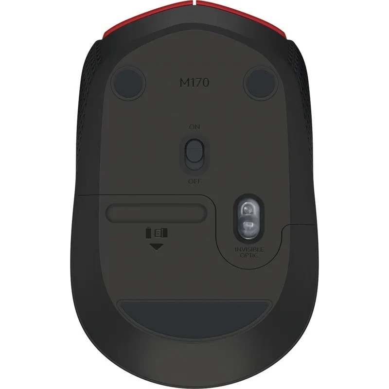 Мышь компьютерная Logitech USB OPTICAL WRL M170 RED 910-004648