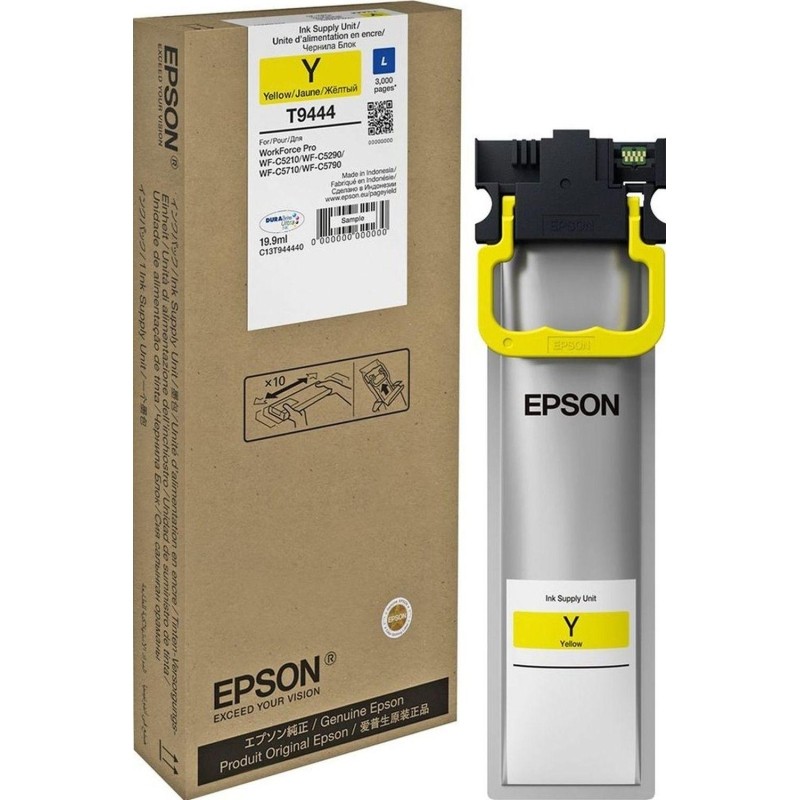 Чернила Epson T9444 C13T944440 желтый для WF-C5xxx