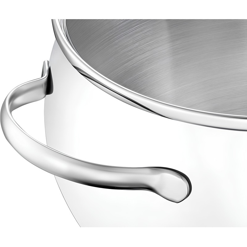 Кастрюля 2л зерк.полир. со стек. кр. 16х9,5 см Linea APPLE B 93-B-8