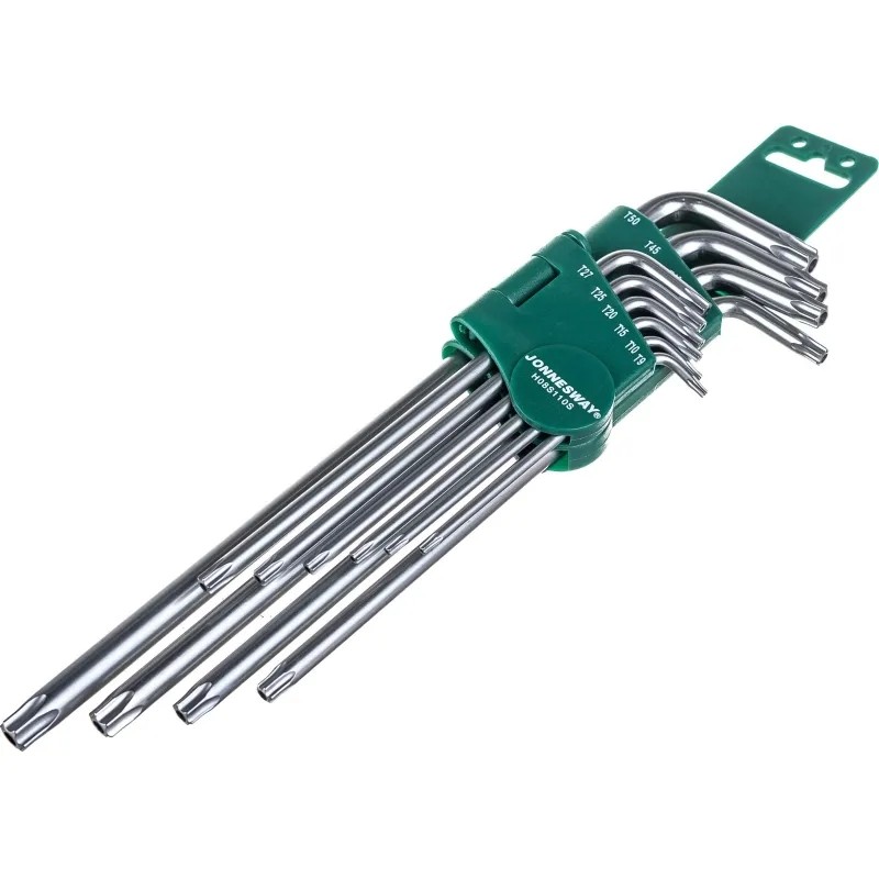 Набор ключей торцевых TORX удлиненных Т9-50, 10 предм. H08S110S