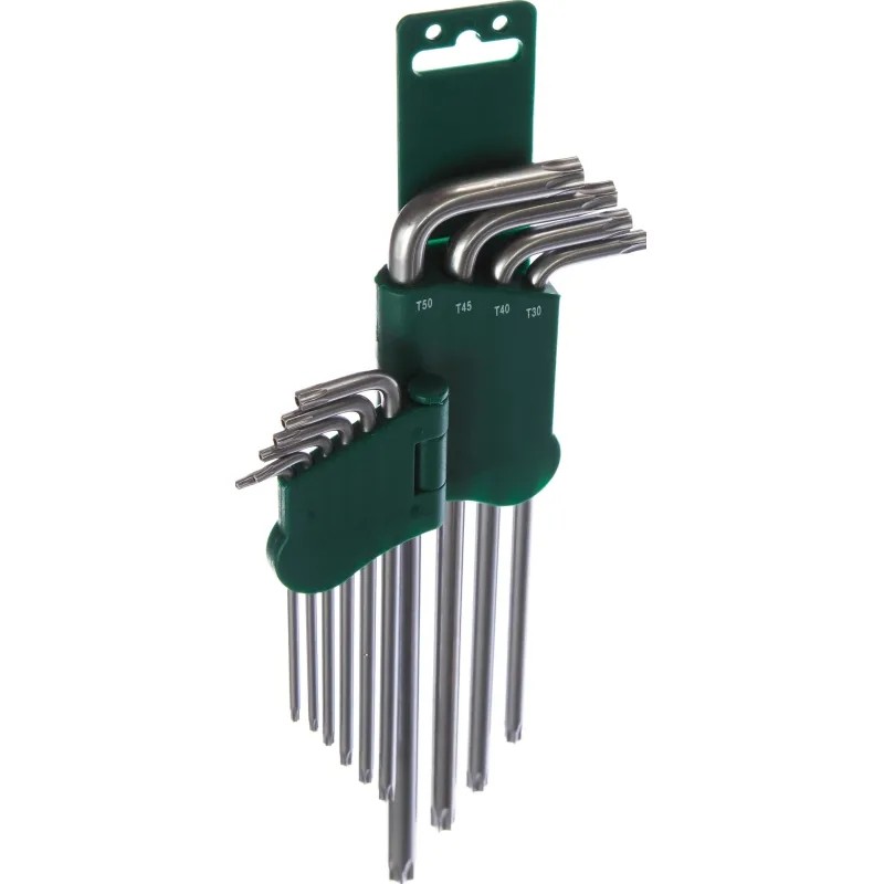Набор ключей торцевых TORX удлиненных Т9-50, 10 предм. H08S110S