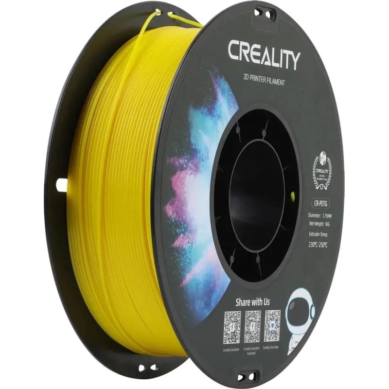 Катушка CR-PETG-пластика желтая Creality 1.75 мм 1кг. (3301030033)