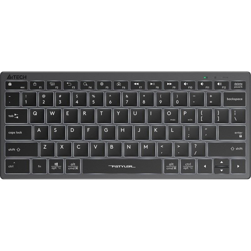 Клавиатура A4Tech Fstyler FX61 серый USB slim LED (FX61 GREY)