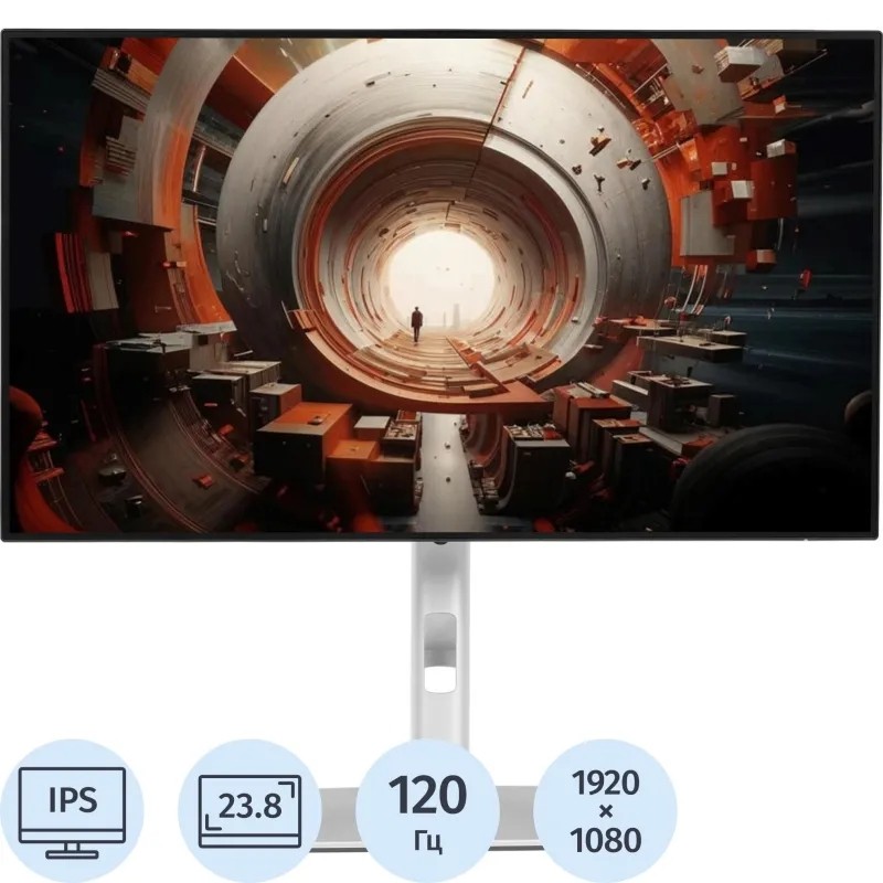 Монитор Dell 23.8 U2424HE IPS HDMI HAS Piv 250cd 120Hz DP FHD USB