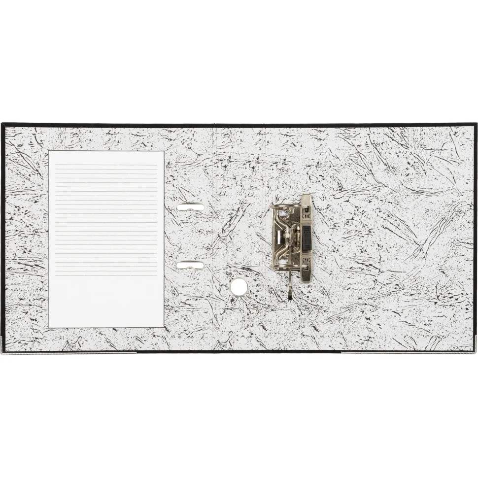 Папка-регистратор 75мм Attache А4, черная РР/бумага, мет уголок