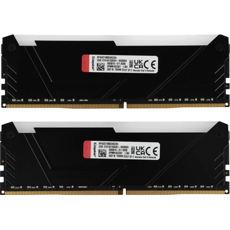 Модуль памяти Kingston DDR4 DIMM 64Gb(2x32Gb)3200Мгц(KF432C16BB2AK2/64)