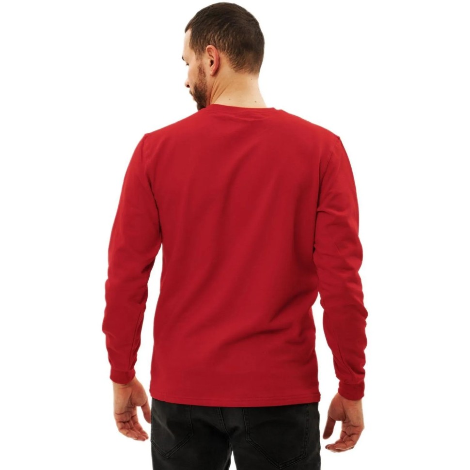 Толстовка 100% хб (240г) без капюшона, цв.красный, размер XXL