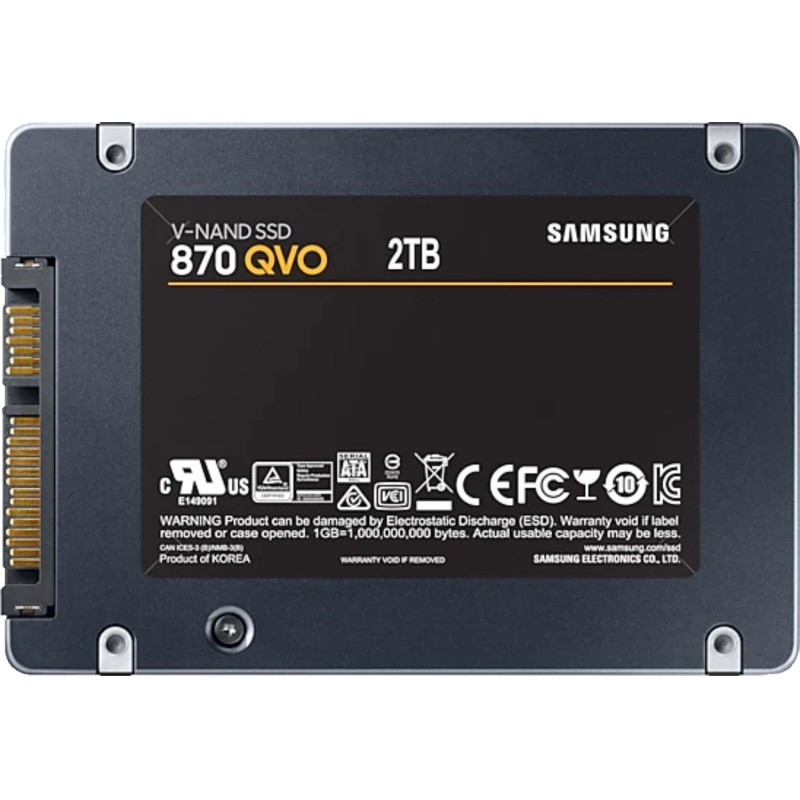 SSD накопитель Samsung 870 QVO 2Tb 2,5 SATA (MZ-77Q2T0BW)