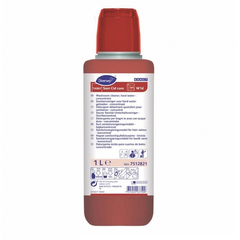 Профхим сантех сл/кисл д/деликат очистки Diversey/TASKI Sani Cid conc, 1л
