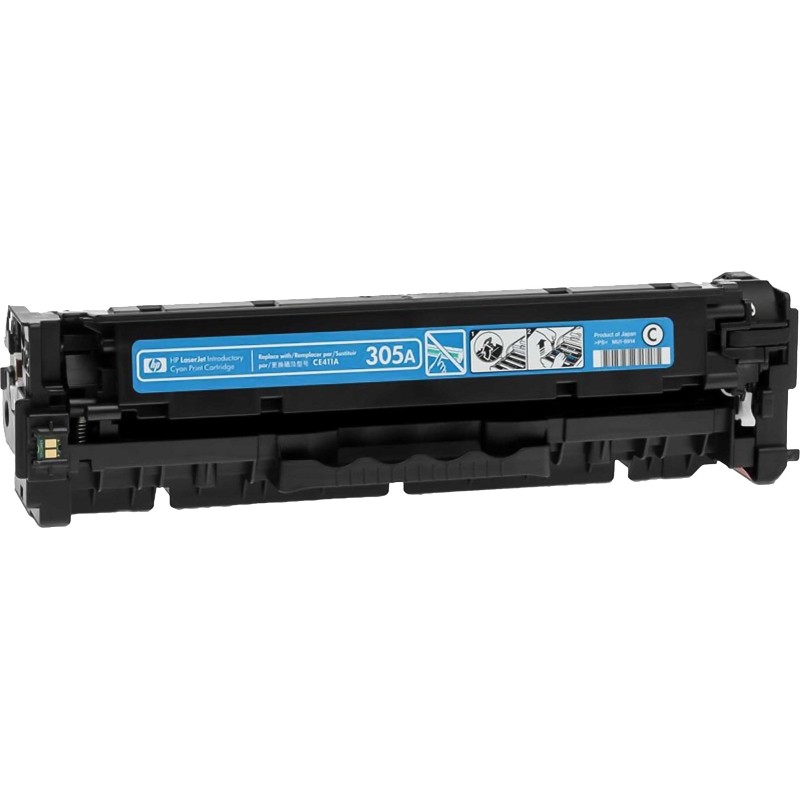 Картридж лазерный HP 305A CE411A гол. для CLJ M351/M451/M375