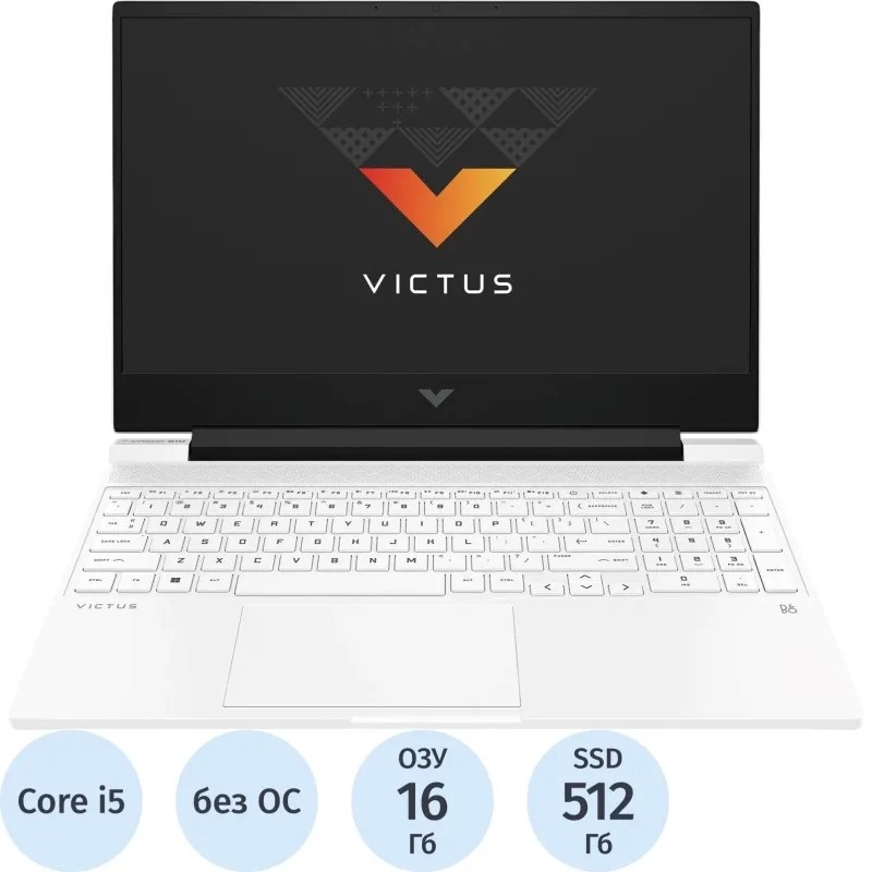 Ноутбук HP Victus 15-fa1033nn(A0MY5EA)i5-12500H/16Gb/512Gb SSD/15.6/RTX/DOS