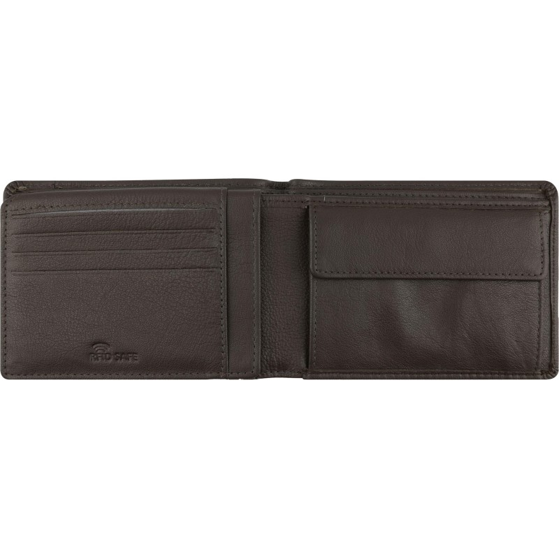 Портмоне BUGATTI Banda,защ RFID,коричн,кожа козы/полиэс,12,5х2х9, 49133202