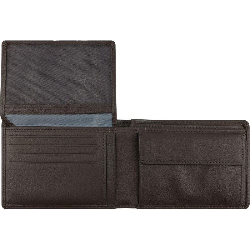 Портмоне BUGATTI Banda,защ RFID,коричн,кожа козы/полиэс,12,5х2х9, 49133202