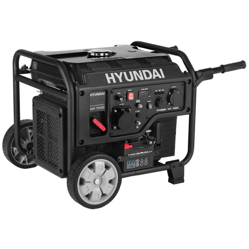 Генератор бензиновый инвертор HYUNDAI 5.0кВт, AVR, эл.стартер (HHY 7050Si)