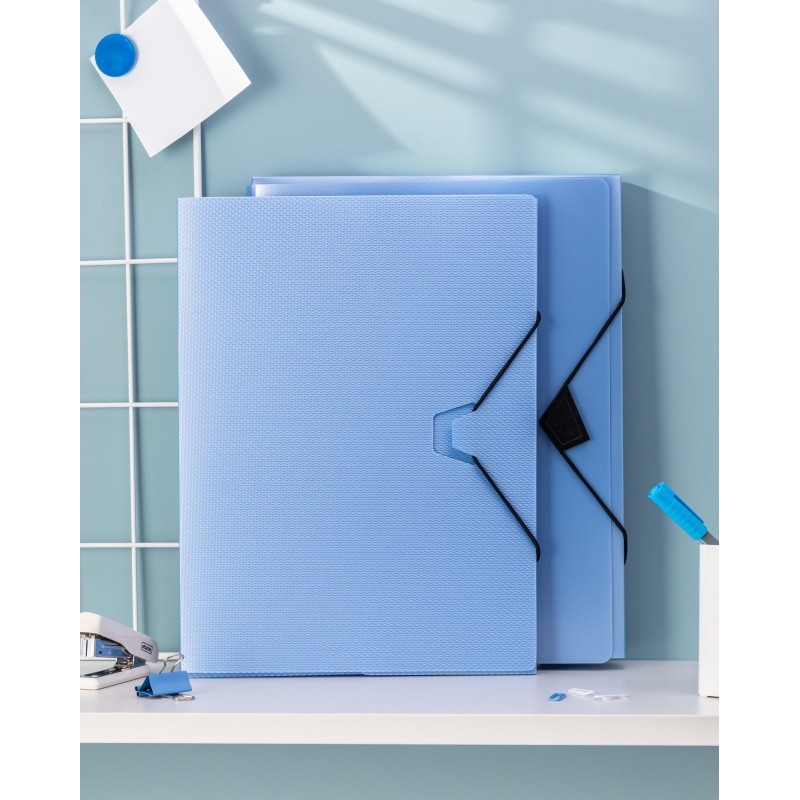 Папка на резинках Attache Selection Breeze, А4, 700мкм, вырубка, рашпиль