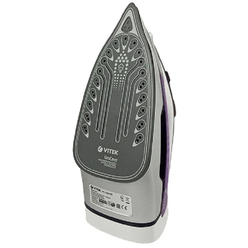 Утюг VITEK 1257-VT-02, мощность 2400 вт, материал подошвы UniCera
