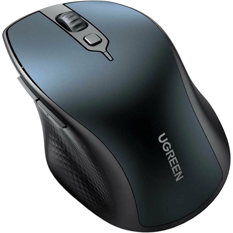 Мышь компьютерная UGREEN MU101 (15807),беспровод, 2.4 GHz&amp;BT,синий