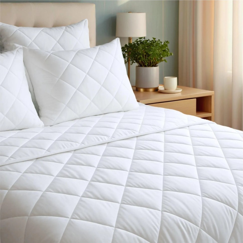 Одеяло стеганое, окантованное, всесезонное,220х200,300 г/кв м,СХМ-22-3