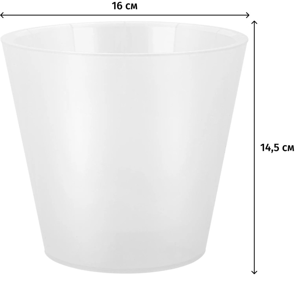 Горшок д/цветов London Orchid D160мм,1,6л бел перламутровый ING1558БЛПЕРЛ