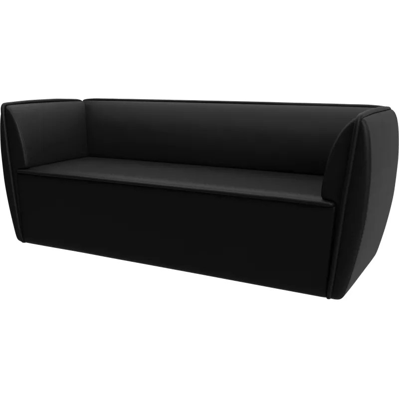Диван АrtМ_Horeca  Бергамо (112133) 3-х  мест. к/з черный